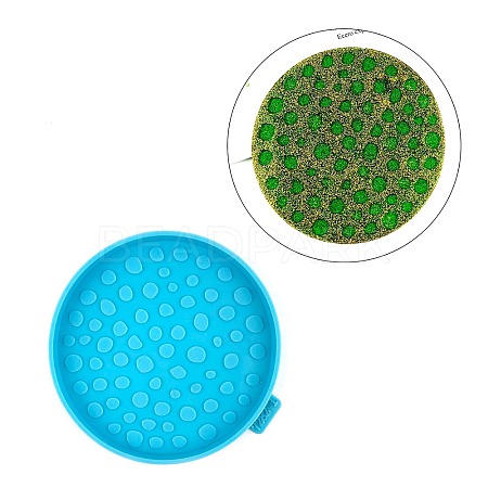 Flat Round Silicone Cup Mat Molds DIY-M039-01-1