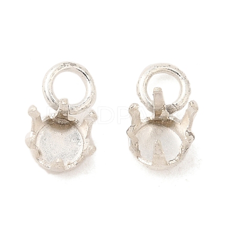 Ion Plating(IP) 304 Stainless Steel Charms Rhinestone Claw Settings LS-X-STAS-U025-02A-S-1