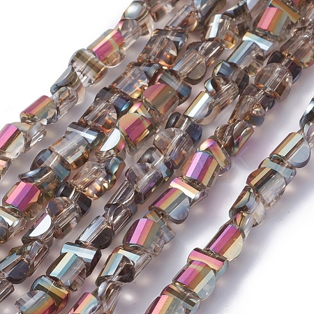 Electroplate Glass Beads Strands EGLA-L023B-FR03-1