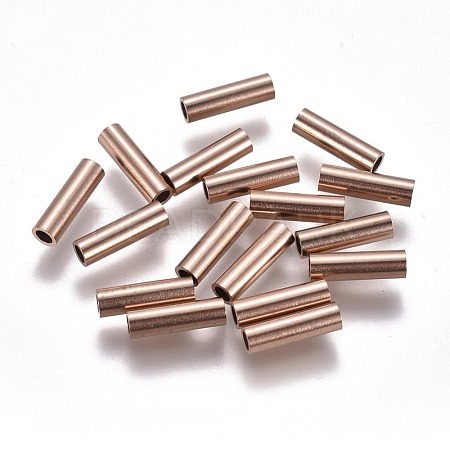 Ion Plating(IP) 304 Stainless Steel Tube Beads STAS-F224-01RG-D-1