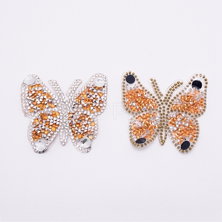 Butterfly Rhinestone Patches DIY-WH0175-14B-1