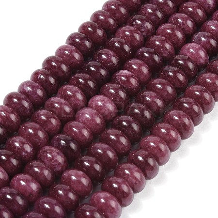 Dyed Natural White Jade Beads Strands G-G107-A19-01-1