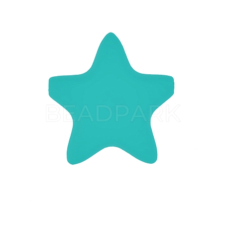 Star Silicone Focal Beads PW-WG37751-01-1