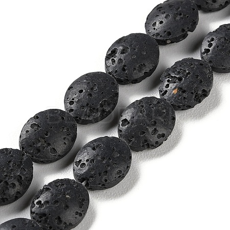 Natural Lava Rock Dyed Beads Strands G-H311-01-09-1
