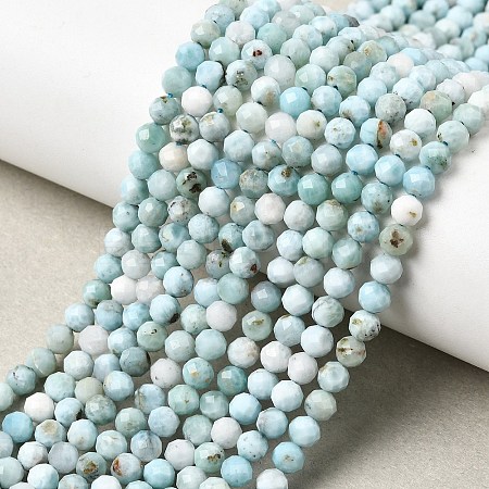 Natural Larimar Beads Strands G-F785-B01-02-1