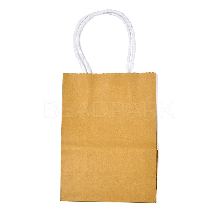Pure Color Kraft Paper Bags LS-AJEW-G020-A-06-1
