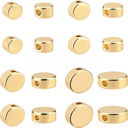 BENECREAT 80Pcs 4 Style Rack Plating Brass Spacer Beads KK-BC0007-85-1