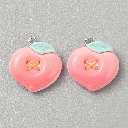 Opaque Resin Pendants CRES-CJC0011-004H-P-1