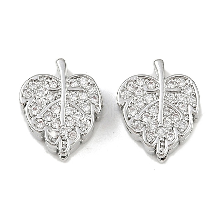 Brass Micro Pave Cubic Zirconia Multi-Strand Links KK-F906-21P-1