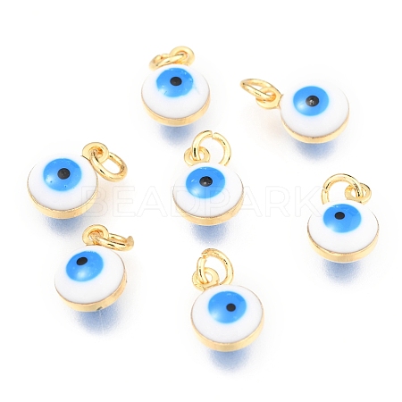 Brass Enamel Beads LS-X-KK-B024-02G-I-1