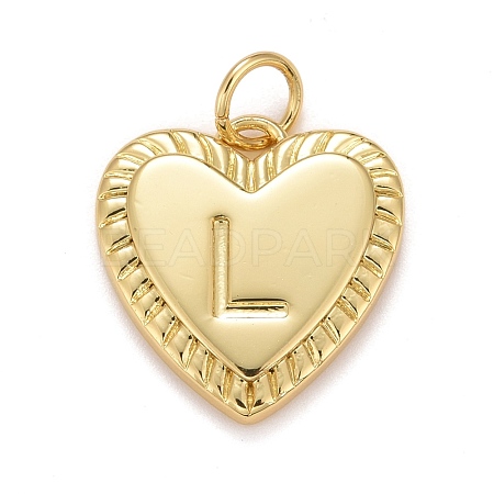 Rack Plating Real 18K Gold Plated Brass Pendants KK-E260-01G-L-1