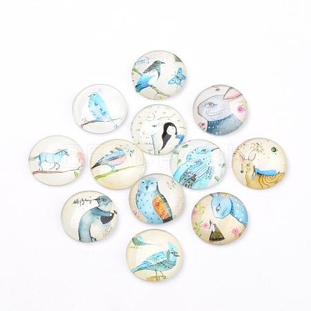 Flatback Glass Cabochons for DIY Projects GGLA-S029-12mm-015-1