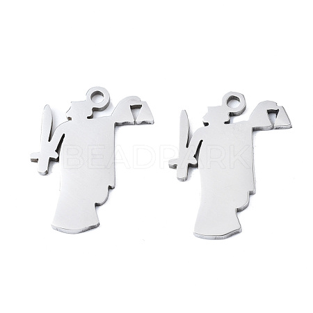 Non-Tarnish 201 Stainless Steel Pendants STAS-T044-253P-1