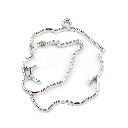Zinc Alloy Open Back Bezel Pendants PALLOY-D580-05P-I-1
