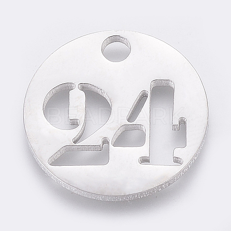 Non-Tarnish 304 Stainless Steel Pendants STAS-F233-24-P-1