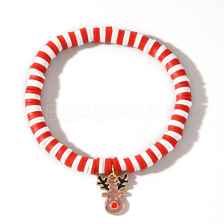 Christmas 304 Stainless Steel Enamel Charm Bracelets LS-ZQ4442-18-1