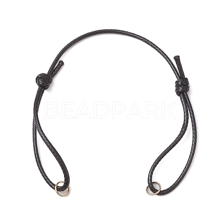 Adjustable Waxed Polyester Cord Bracelet Making AJEW-JB01312-01-1