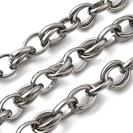 304 Stainless Steel Oval Link Chains CHS-Z007-07P-1