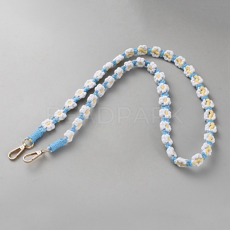 Cotton Rope Shoulder Phone Straps AJEW-WH20026-01F-1