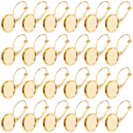 40Pcs 304 Stainless Steel Leverback Earring Settings STAS-SC0021-50-1