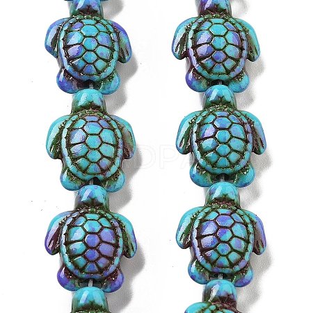 Synthetic Turquoise Dyed Beads Strands X-G-P507-05M-1