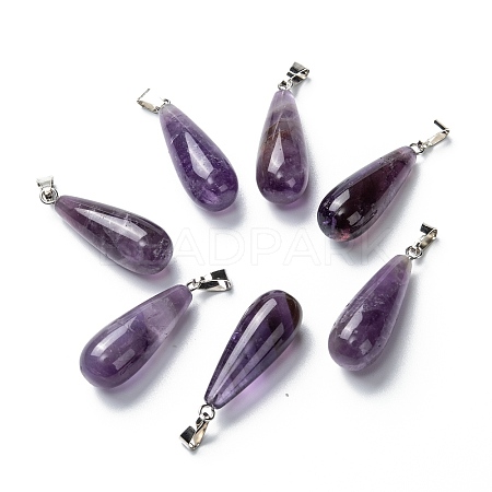 Natural Amethyst Pendants X-G-F707-14-1