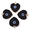 Druzy Resin Pendants RESI-S383-012B-1