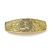 Viking Knot Alloy Retro Hair Barrettes AJEW-K048-08AG-1