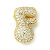 Rack Plating Brass Cubic Zirconia Pendants KK-S378-02G-F-1