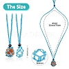 Braided Waxed Cotton Thread Cords Macrame Pouch Necklace Making AJEW-SW00022-11-2