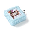 Opaque Resin Pendants RESI-Z033-02P-A-2