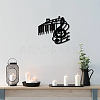 Musical Note Iron Wall Signs AJEW-WH0286-073-5