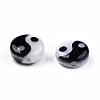 Natural Freshwater Shell Printed Beads SHEL-N026-207A-01-3
