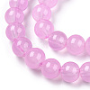 Baking Paint Imitation Jade Glass Round Bead Strands X1-DGLA-Q021-8mm-57A-3
