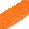 Frosted Transparent Glass Beads X1-GLAA-N016-4mm-09-1