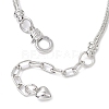Alloy Snake Chain Charms Bracelets BJEW-JB11448-01-4