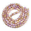 Baking Paint Crackle Glass Bead Strands DGLA-R053-05O-2