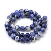 Natural South Africa Sodalite Beads Strands X-G-S259-35-6mm-3