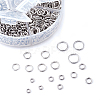 Kissitty 304 Stainless Steel Open Jump Rings STAS-KS0001-01-2