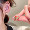 Alloy Enamel Stud Earrings FS-WG41D3C-01-2