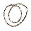 Electroplated Synthetic Non-magnetic Hematite Beads Strands G-A234-G03-01C-2