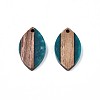 Resin & Walnut Wood Pendants RESI-S389-074-2