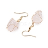 Natural Mixed Gemstone & 304 Stainless Steel Dangle Earrings for Women EJEW-JE06237-5