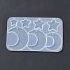 Astronomy Theme Moon Silicone Pendant Molds X-DIY-E065-07B-3