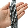 Eco-Friendly Dyed Glass Pearl Round Beads Strands HY-A008-6mm-RB077-4