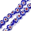 Handmade Millefiori Lampwork Beads Strands LAMP-G166-15A-2