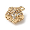 Brass Micro Pave Cubic Zirconia Pendants KK-F865-19G-2