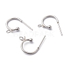 304 Stainless Steel Half Hoop Earrings X-STAS-Z028-B02-P-2