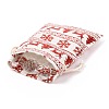 Christmas Theme Cotton Fabric Cloth Bag X-ABAG-H104-B12-3