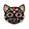Skull Cat Enamel Pins RB-CBAC813-04G-1